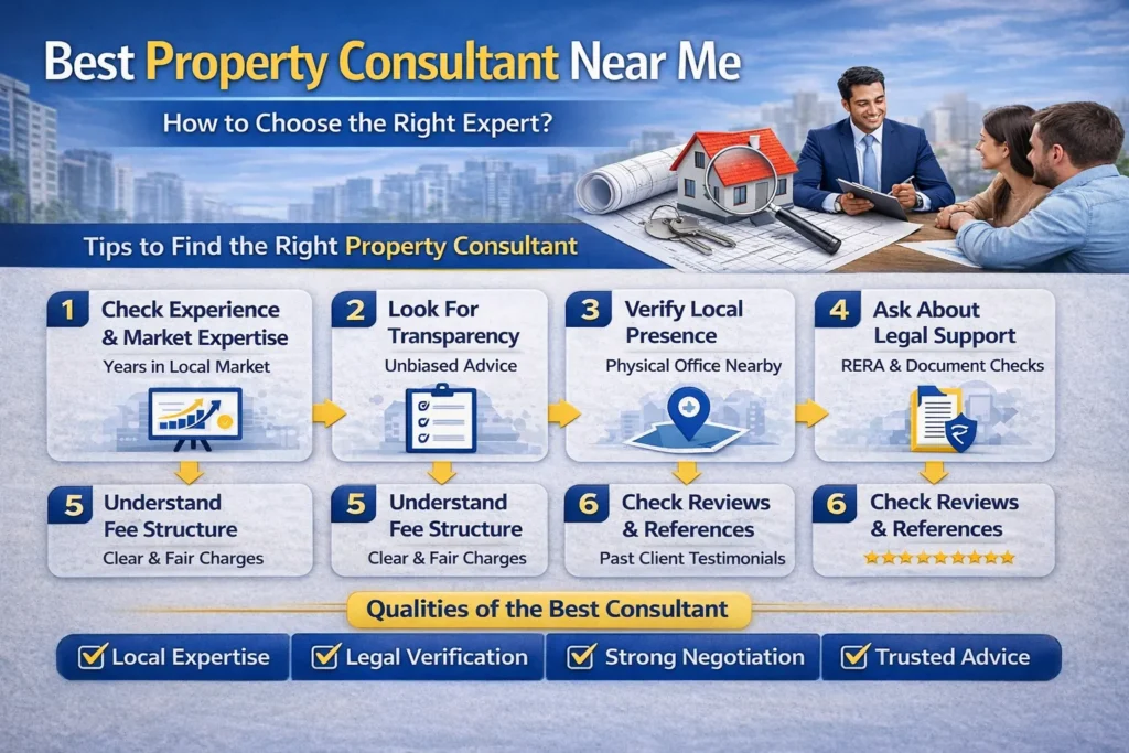 best property consultant near me infography image